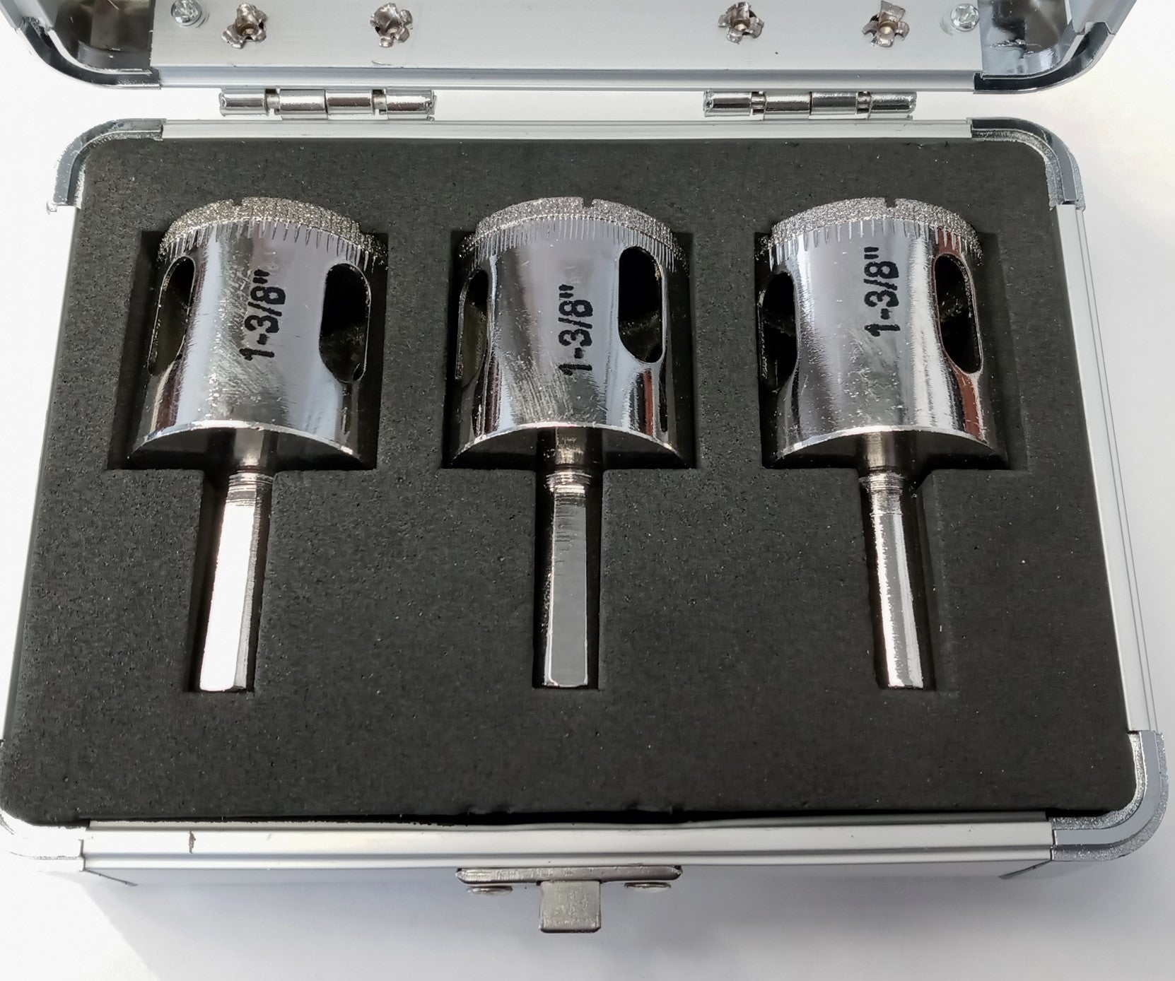 DTA 66810103 3pc Diamond Hole Saw Kit 3 x 1-3/8" Saws