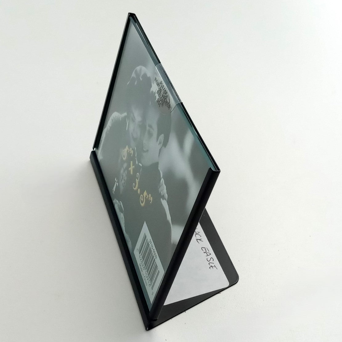 Harbor Town 3710-0503 Minimal Black Metal & Glass Easel Picture Frame 5" x 3.5"