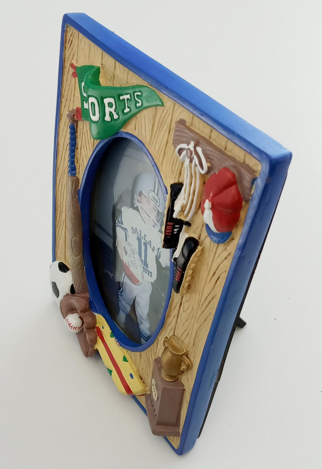 Mervyn's 52472 Sculpted Ceramic Boy's Sports Picture Frame 3-1/2" x 5"