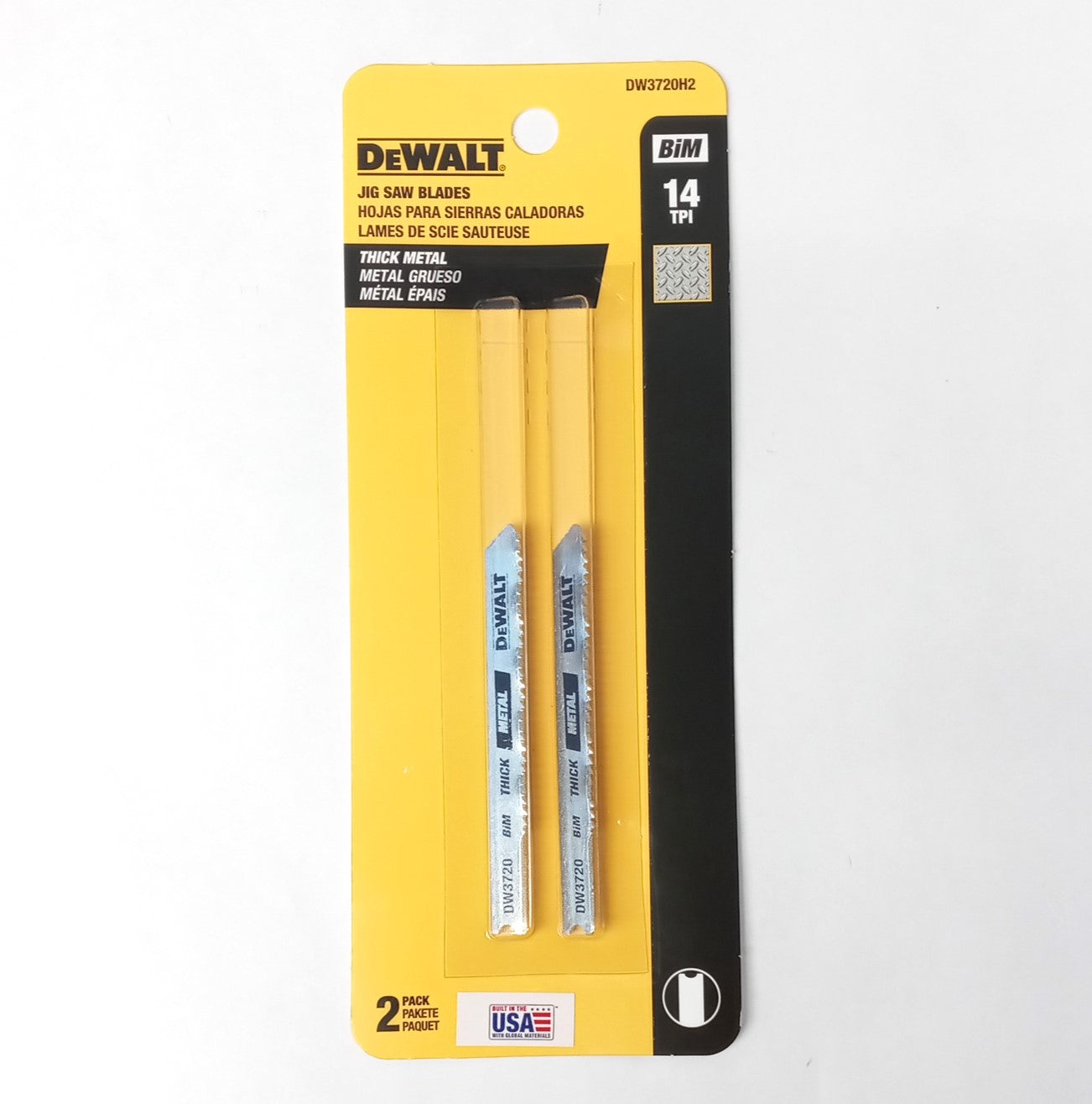 DeWalt DW3720H2 BiMetal Jig Saw Blades 14TPI 2pk