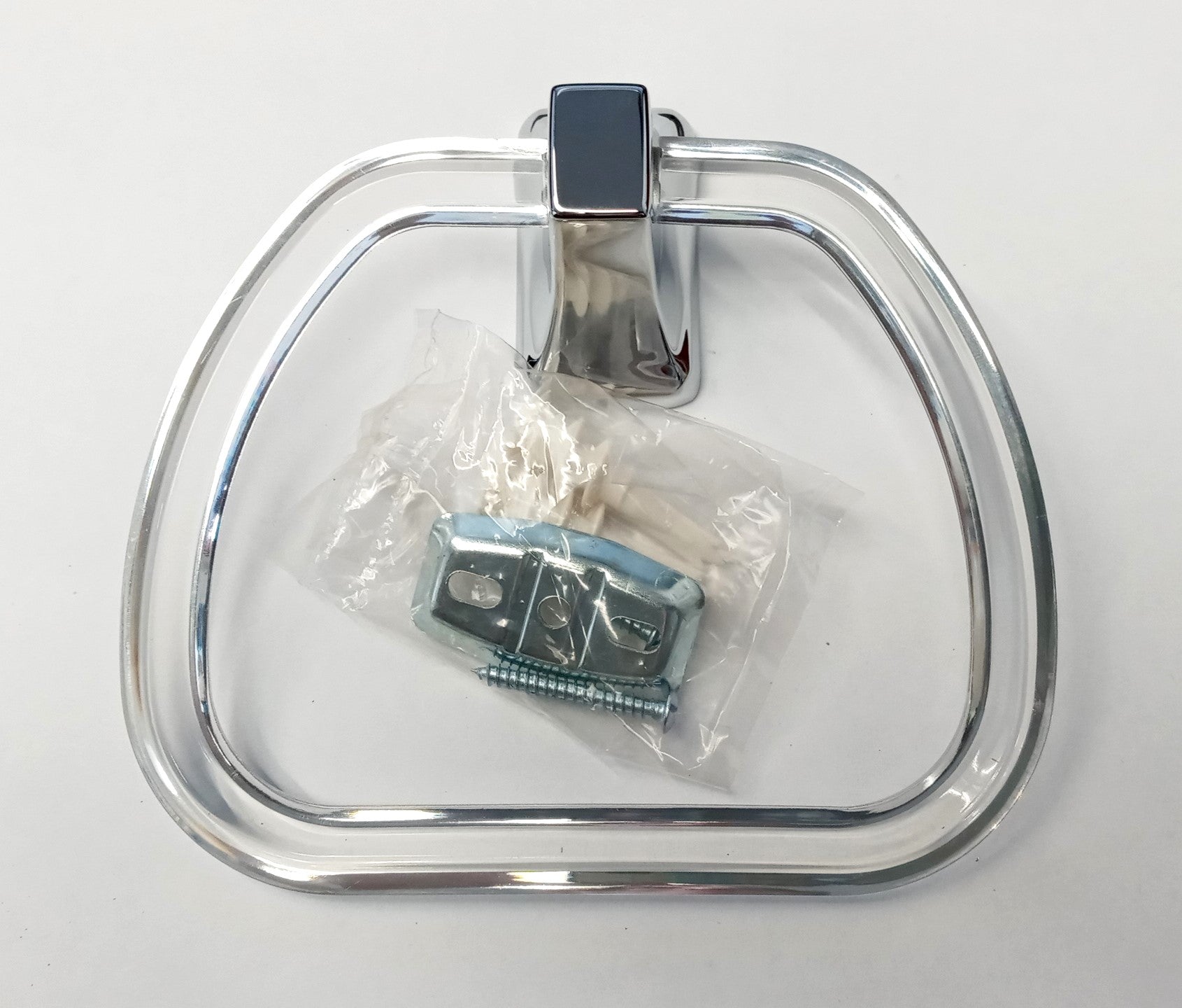 Taymor 01-303 Lucite Towel Ring & Polished Chrome Hanger