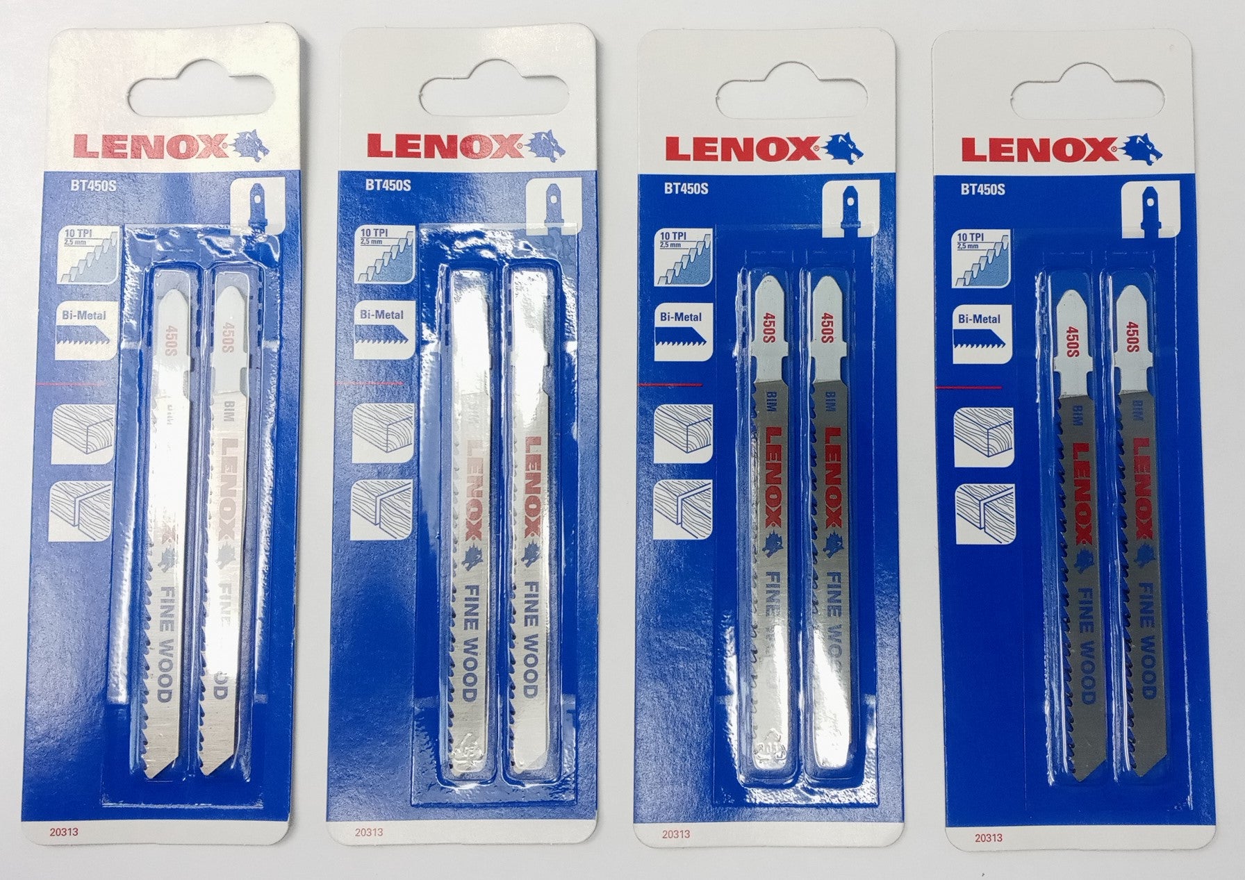 Lenox 20313 4" 10 Tpi Bi–metal Jig Saw Blades Fine Wood 8 Blades USA