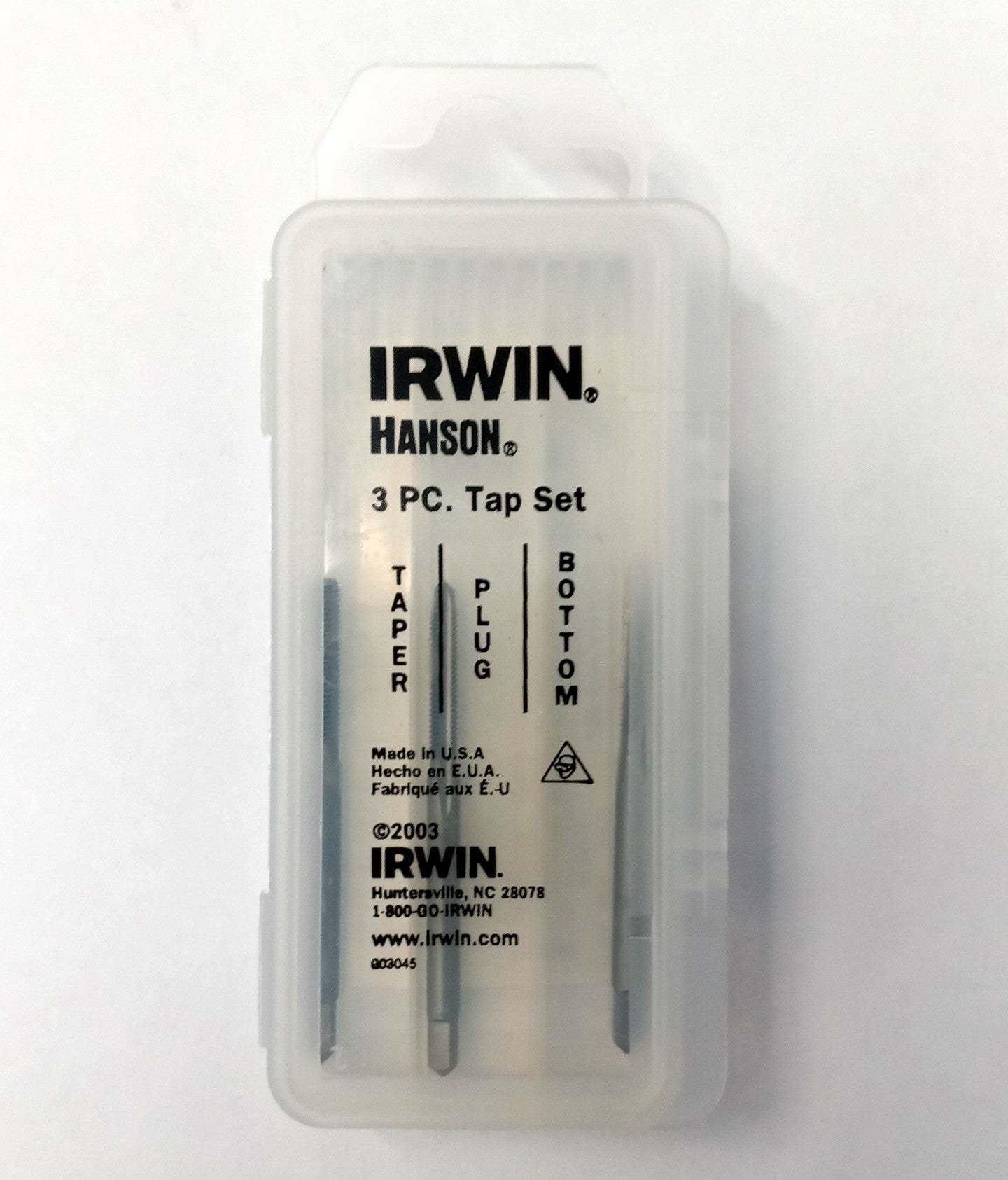 Irwin Hanson 2607 1/8" - 44NS Tap 3pcs USA