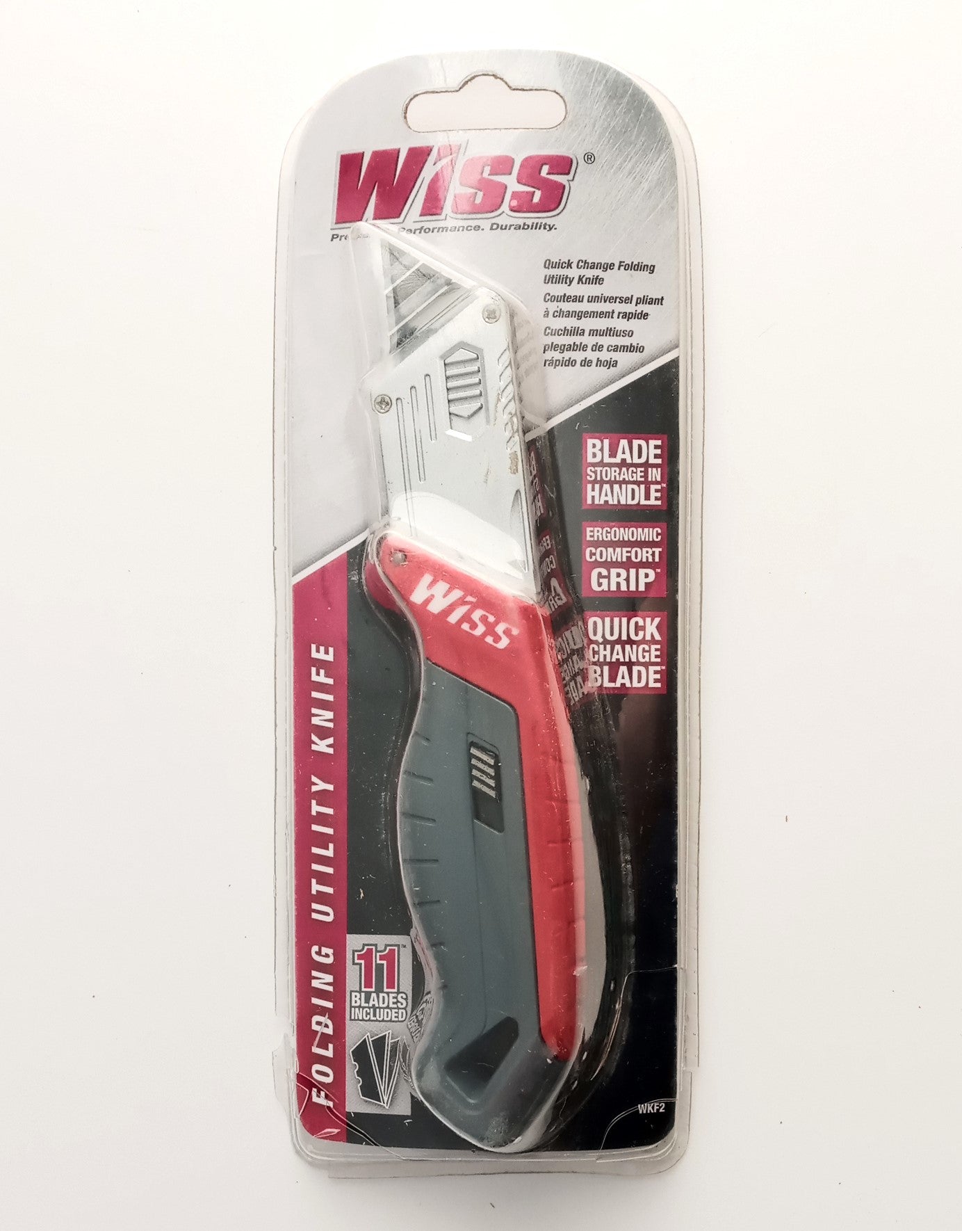 Wiss WKF2 Folding Utility Knife with 11 Blades Included