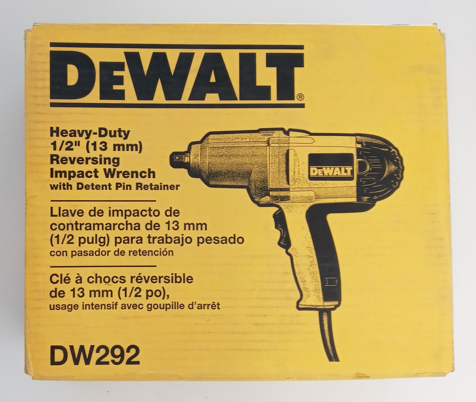 DeWalt DW292 1/2" Reversing Impact Wrench w/Detent Pin Retainer