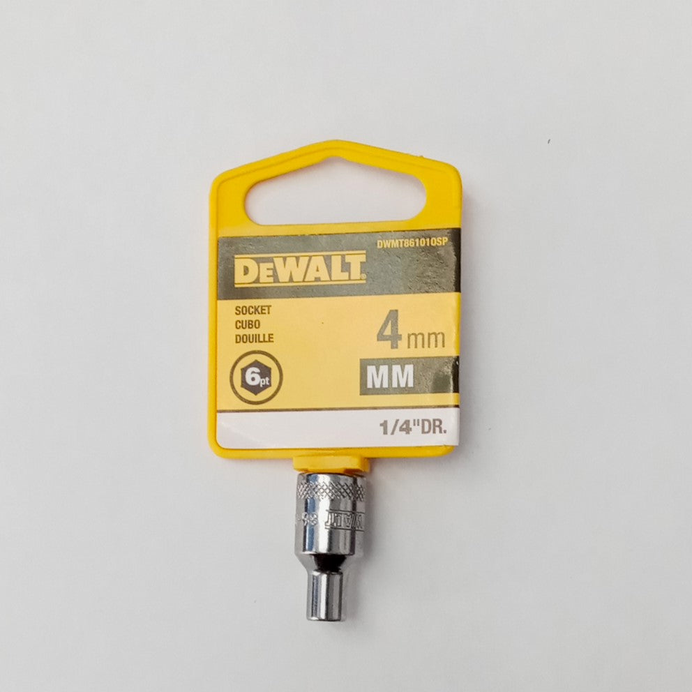 DeWalt 4mm Socket 6 Point 1/4" Drive DWMT861010SP