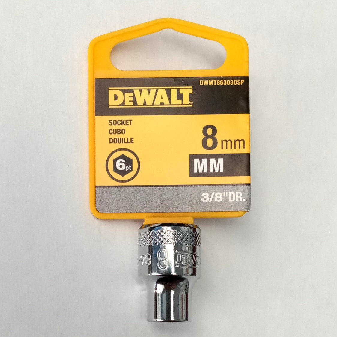 DeWalt 8mm Socket 6 Point 1/4" Drive DWMT863030SP