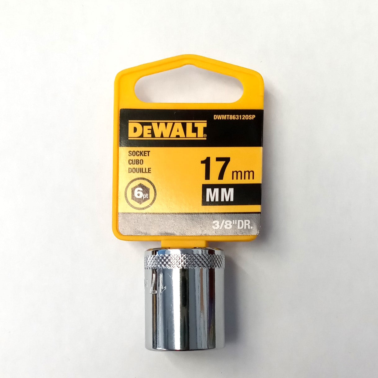 DeWalt 17mm Socket 6 Point 3/8" Drive DWMT863120SP