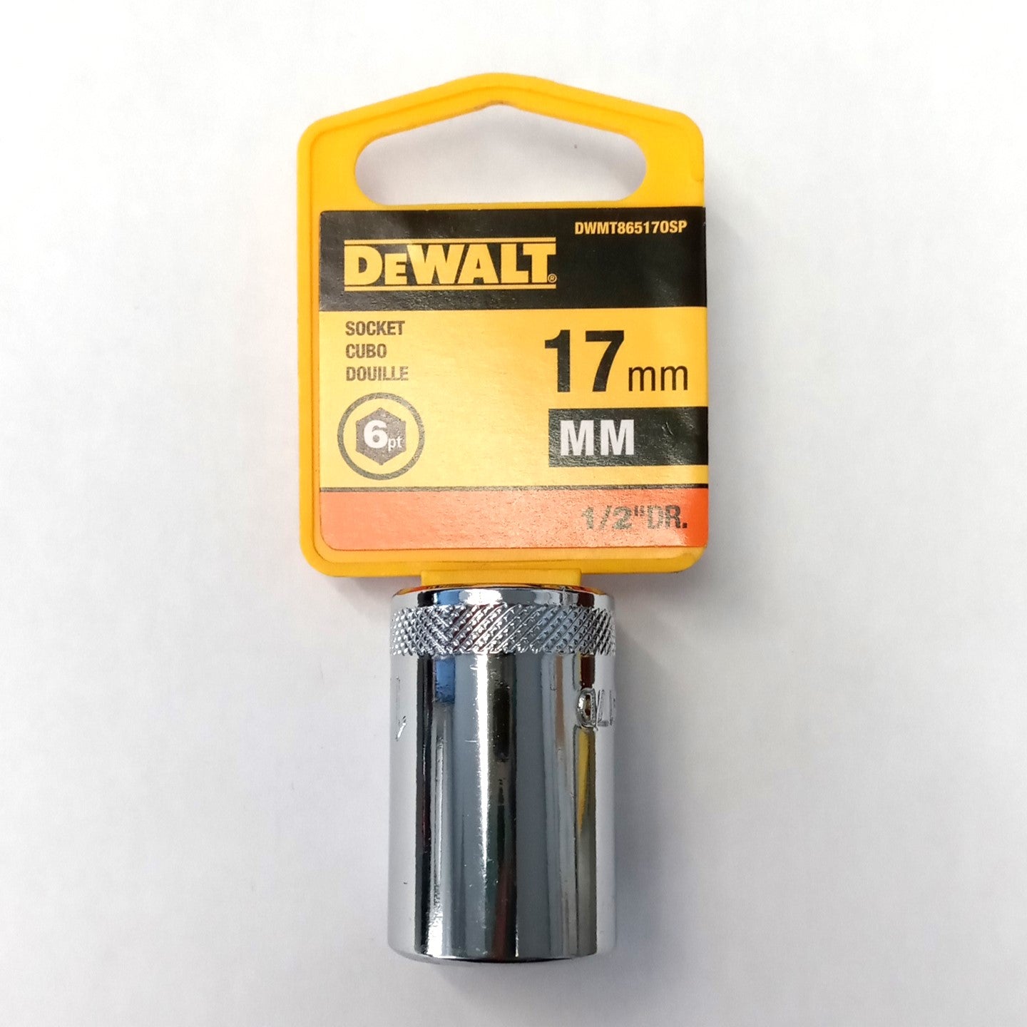 DeWalt 17mm Socket 6 Point 1/2" Drive DWMT865170SP