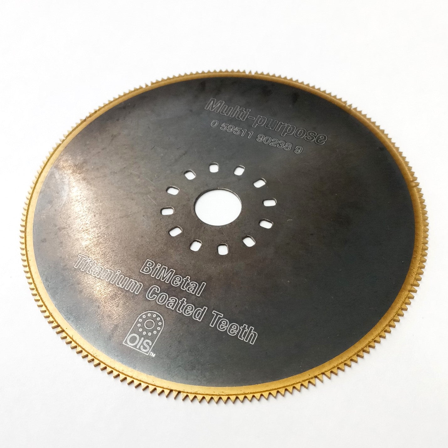 Bi-Metal Titanium Coated Oscillating Circular Blade 3-3/8" O1070382R Round Hole