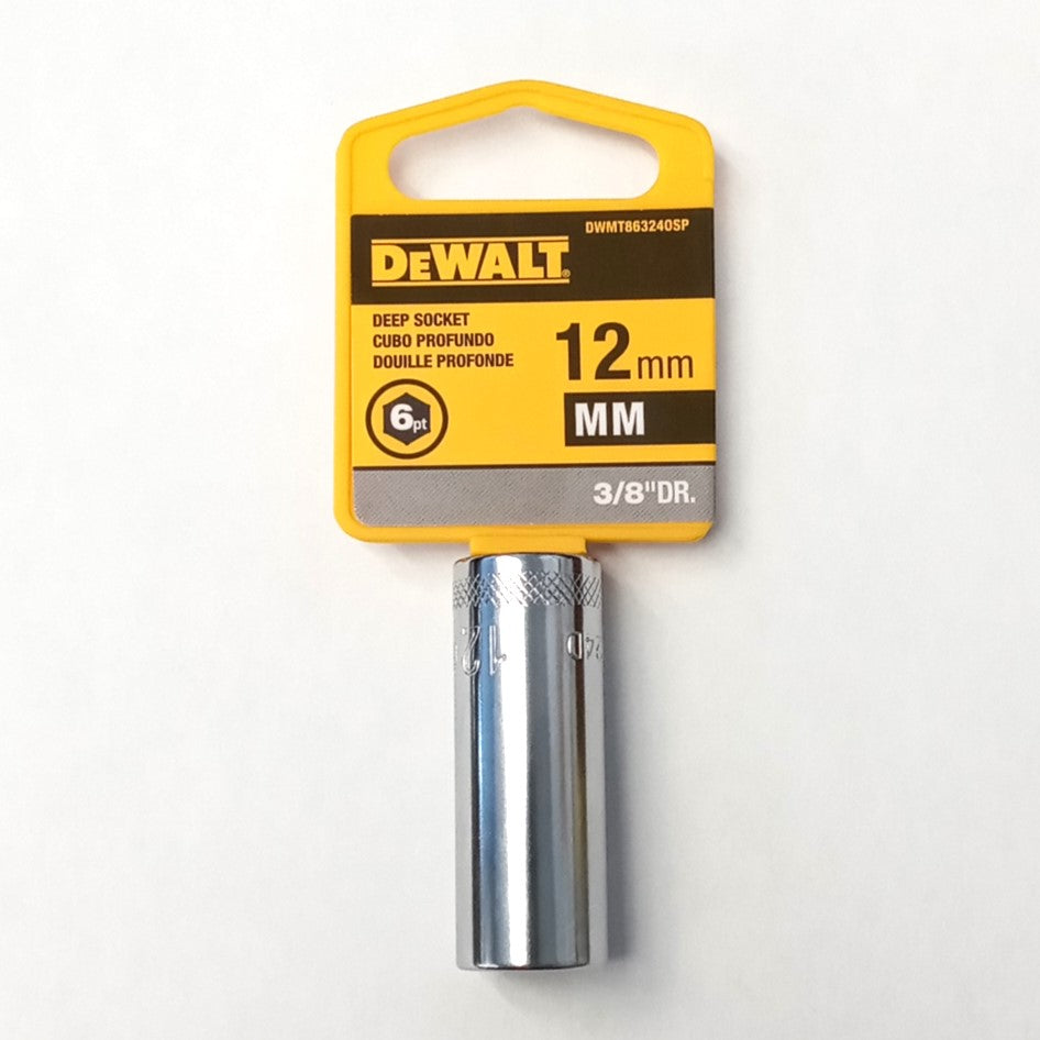 DeWalt 12mm Deep Socket 3/8" Drive DWMT863240SP