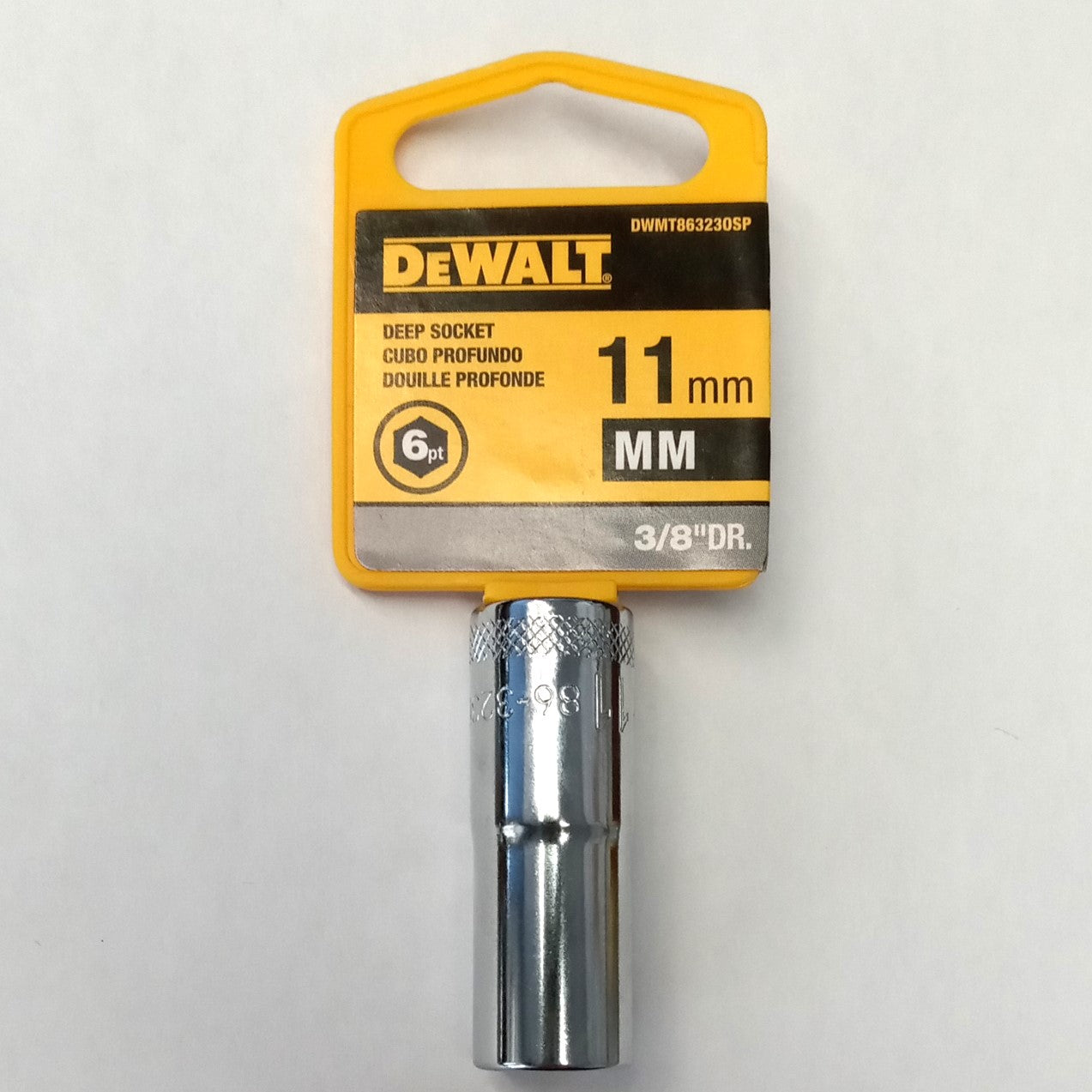 DeWalt 11mm Deep Socket 3/8" Drive DWMT863230SP