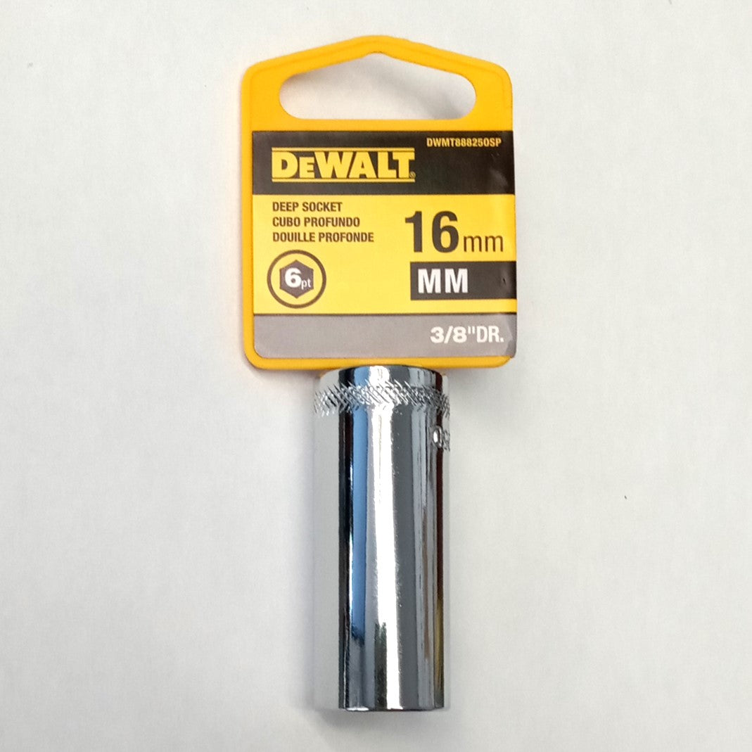 DeWalt 16mm Deep Socket 6-Point 3/8" Drive DWMT888250SP