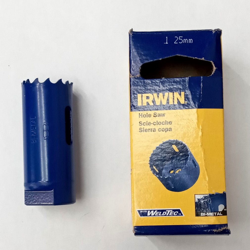 Irwin 25mm Hole Saw Bi-Metal with WeldTec 373100BX