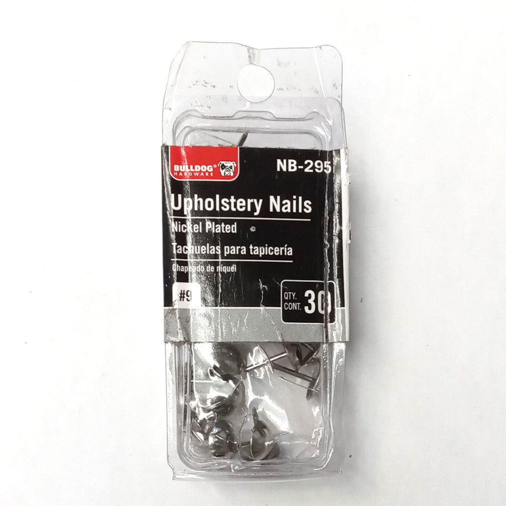 Bulldog Hardware Upholstery Nails #9 Nickel Plated 30pcs NB-295 #HW