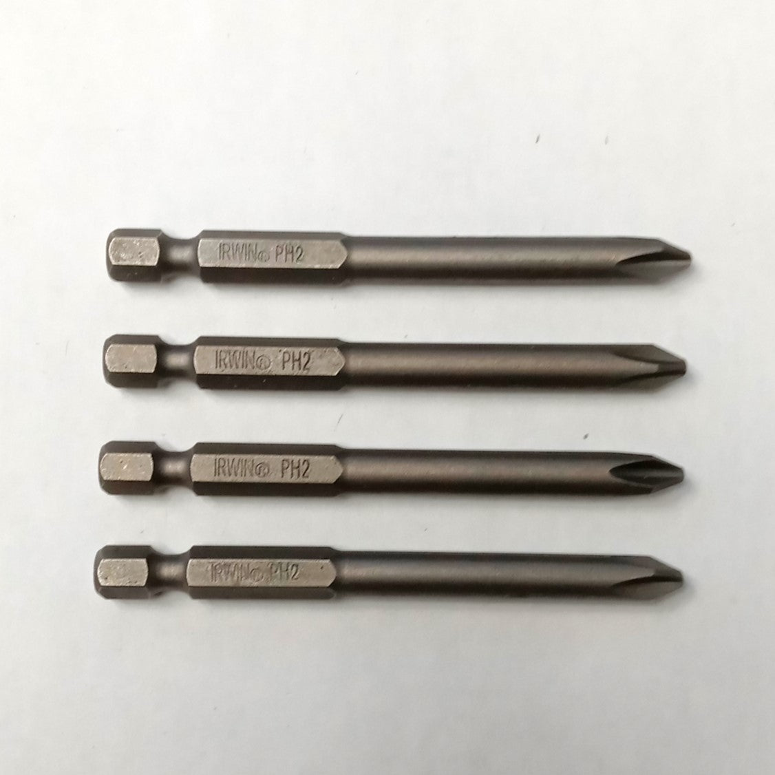 Irwin #2 Phillips Insert Bits 3" Long 4pcs IRPH2 #HW