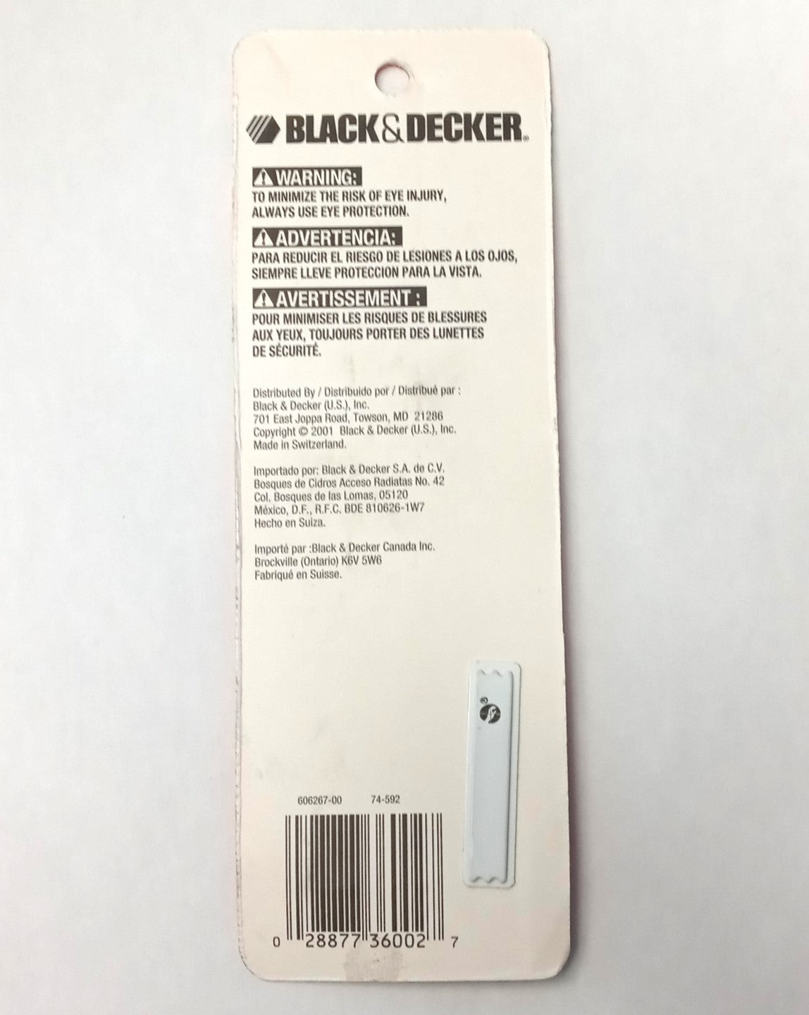 Black & Decker Curve Cutting Blade for use with Navigator Saw 74-592 #HW