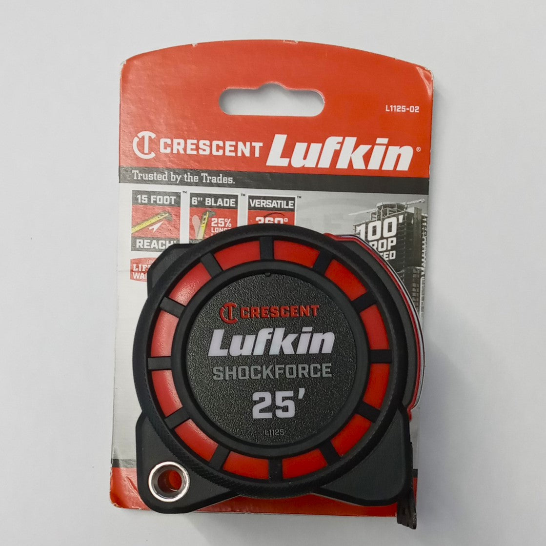Crescent SHOCKFORCE Dual Sided Tape Measure 1-3/16 in. x 25 L ft. L1125-02