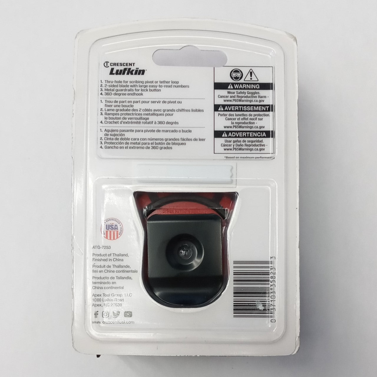 Crescent SHOCKFORCE Dual Sided Tape Measure 1-3/16 in. x 25 L ft. L1125-02