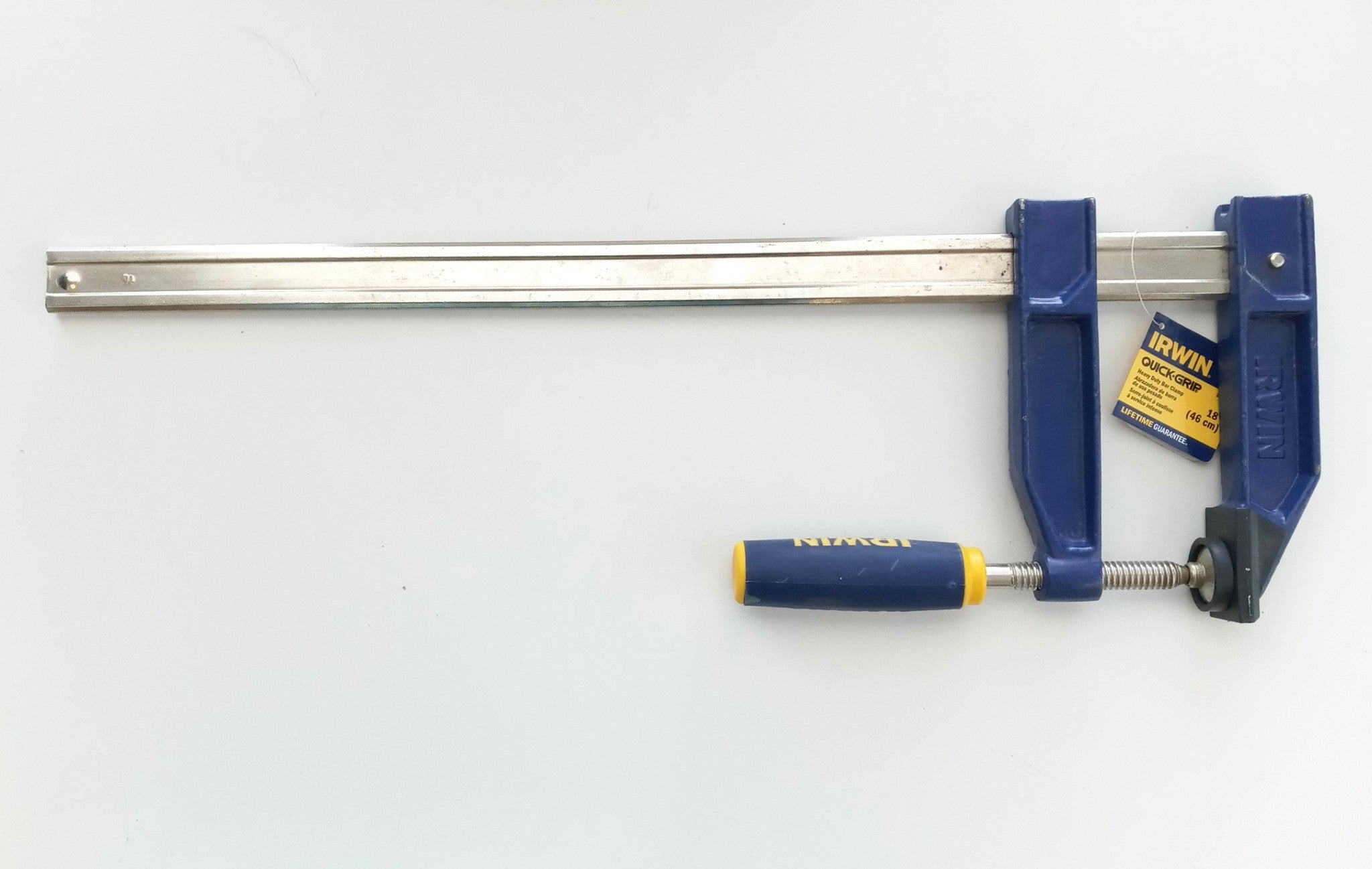 IRWIN 18" Capacity, 4-7/8" Throat Depth Bar Clamp 1,150 Lb 223218