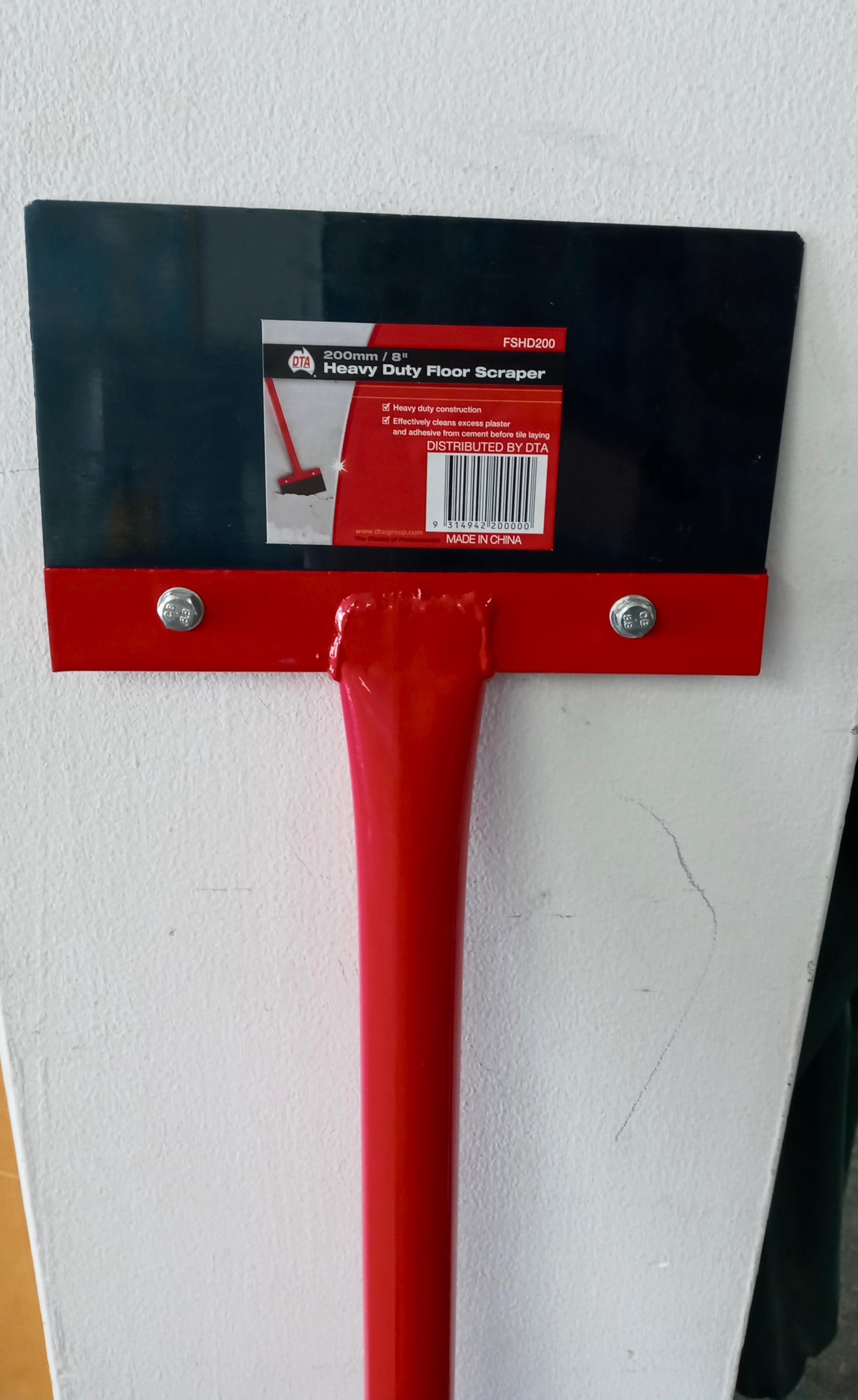 DTA 200MM 8" Wide Heavy Duty Floor Scraper 52" Long FSHD200