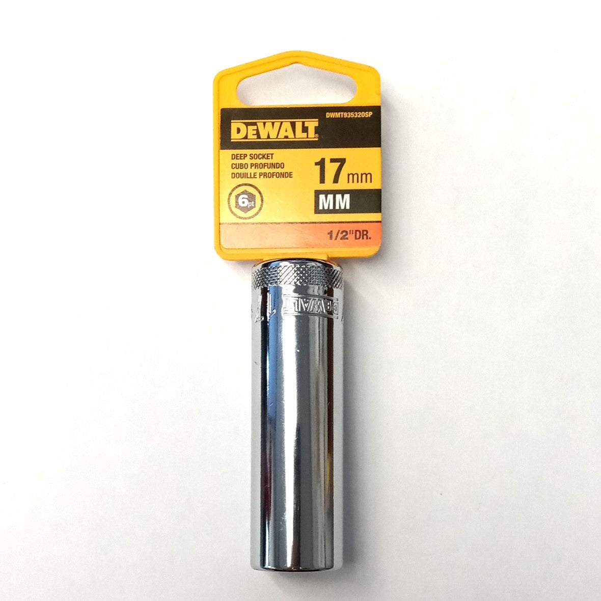 DeWalt 17mm Deep Socket 6 Point 1/2" Drive DWMT935320SP