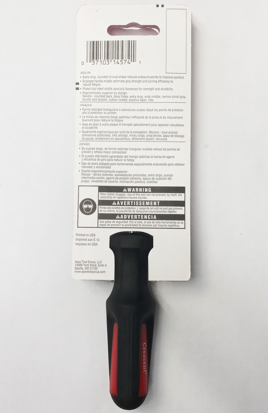 Crescent SDDK14V No. 1 x 4" Dura-Driver Square Socket Screwdriver