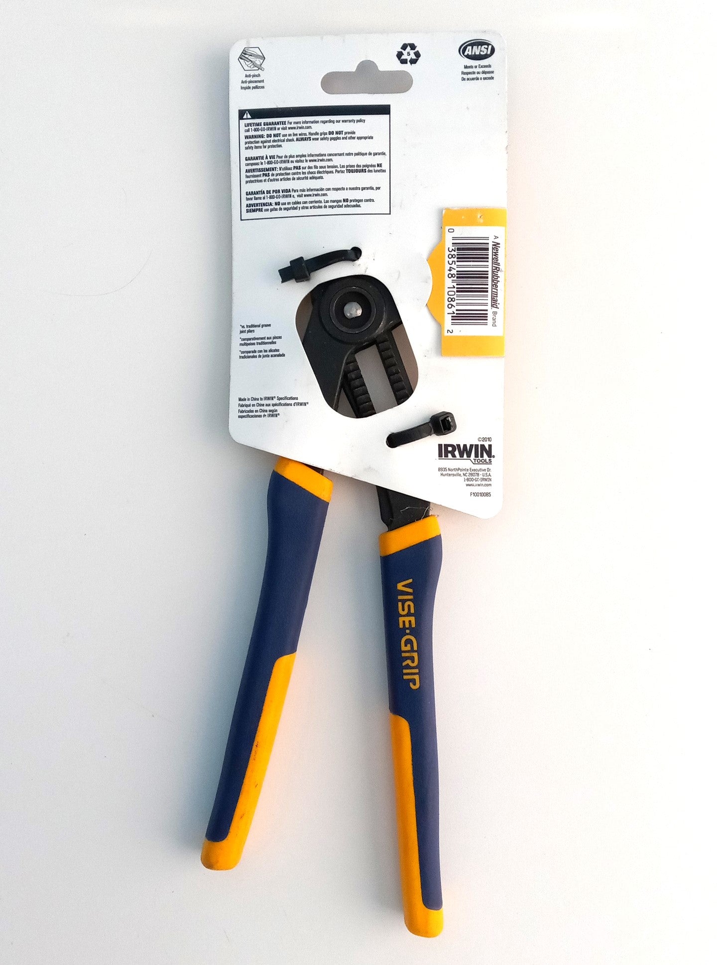 Irwin Vise-Grip 10" GrooveLock Straight Jaw Pliers 4935096 GV10R