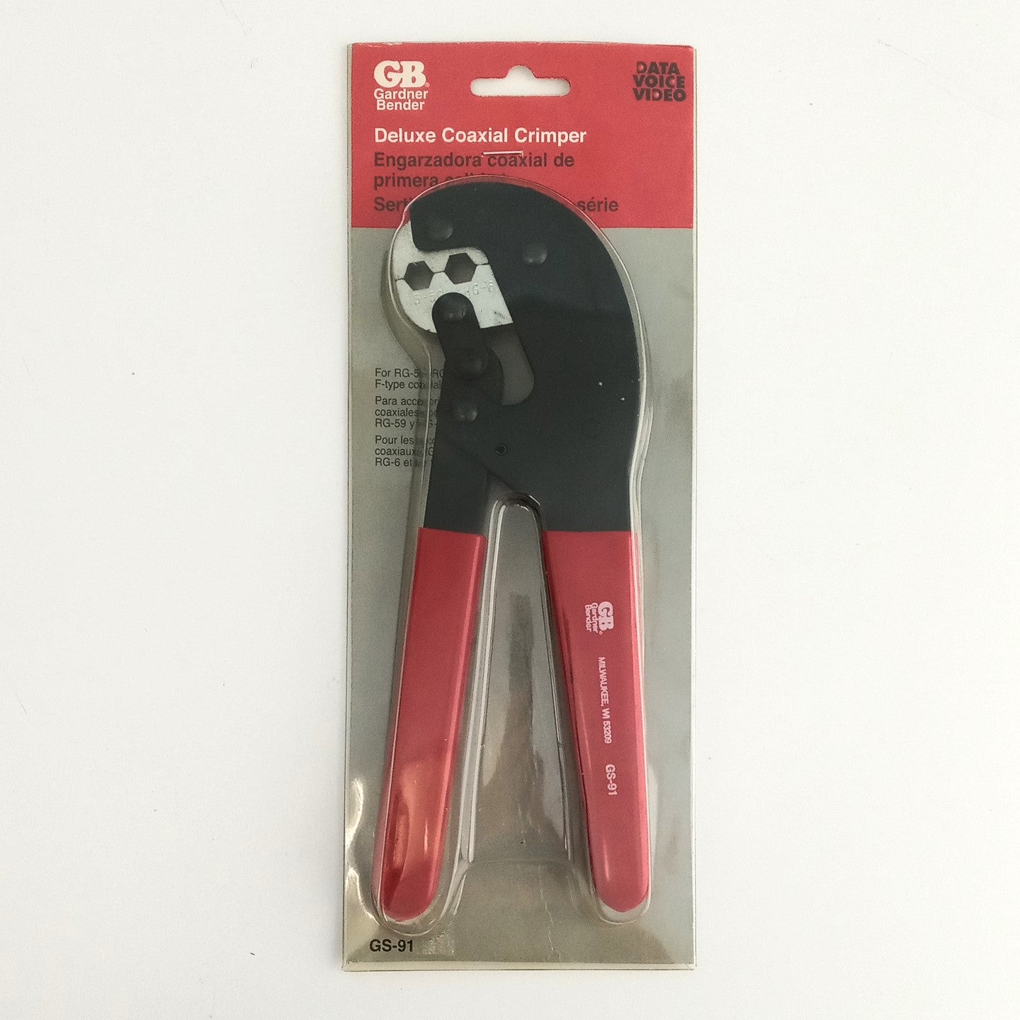 Gardner Bender Heavy Duty Deluxe Coaxial Crimper GS-91