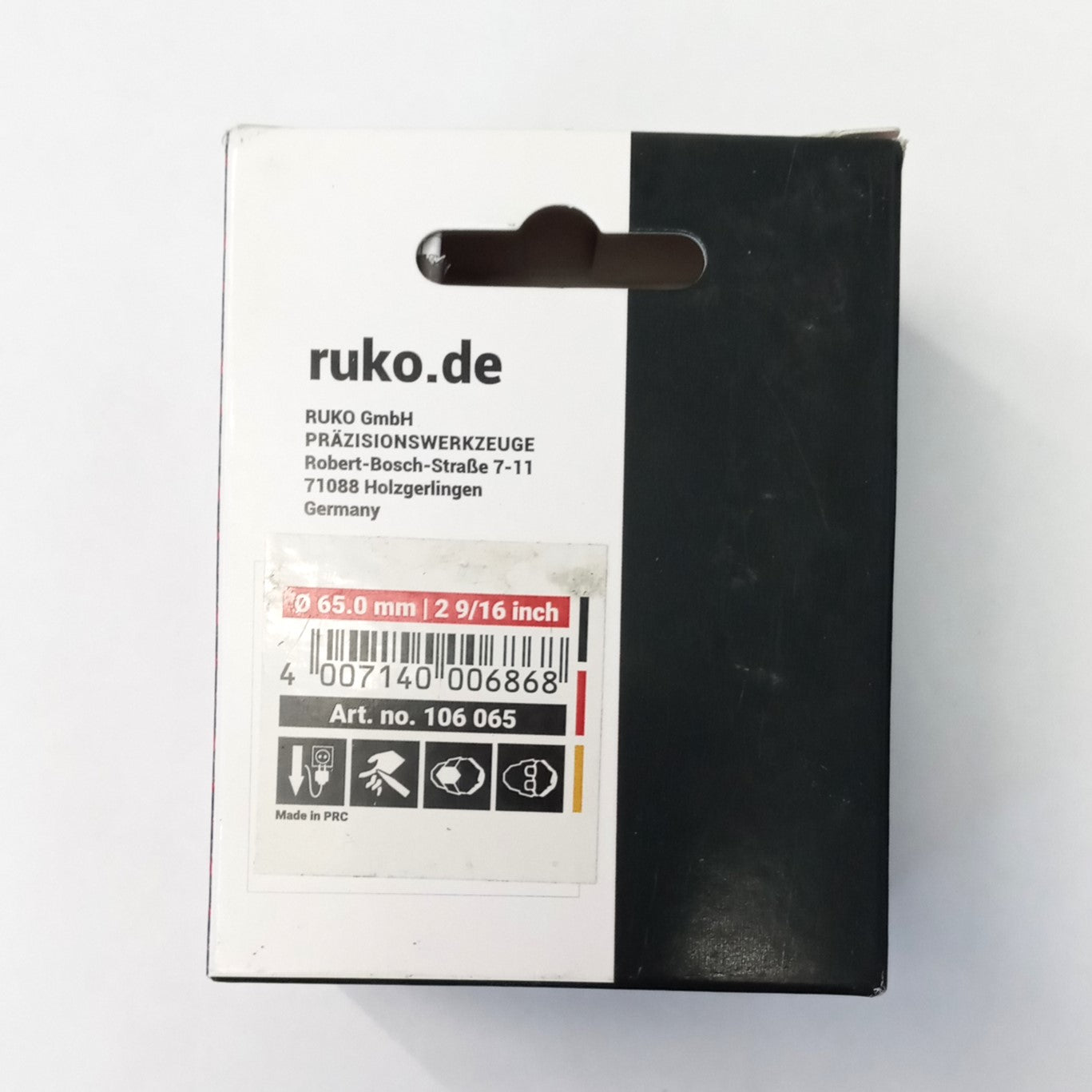 RUKO High Speed Steel Bi-Metal Hole Saw, 2-9/16" 106065