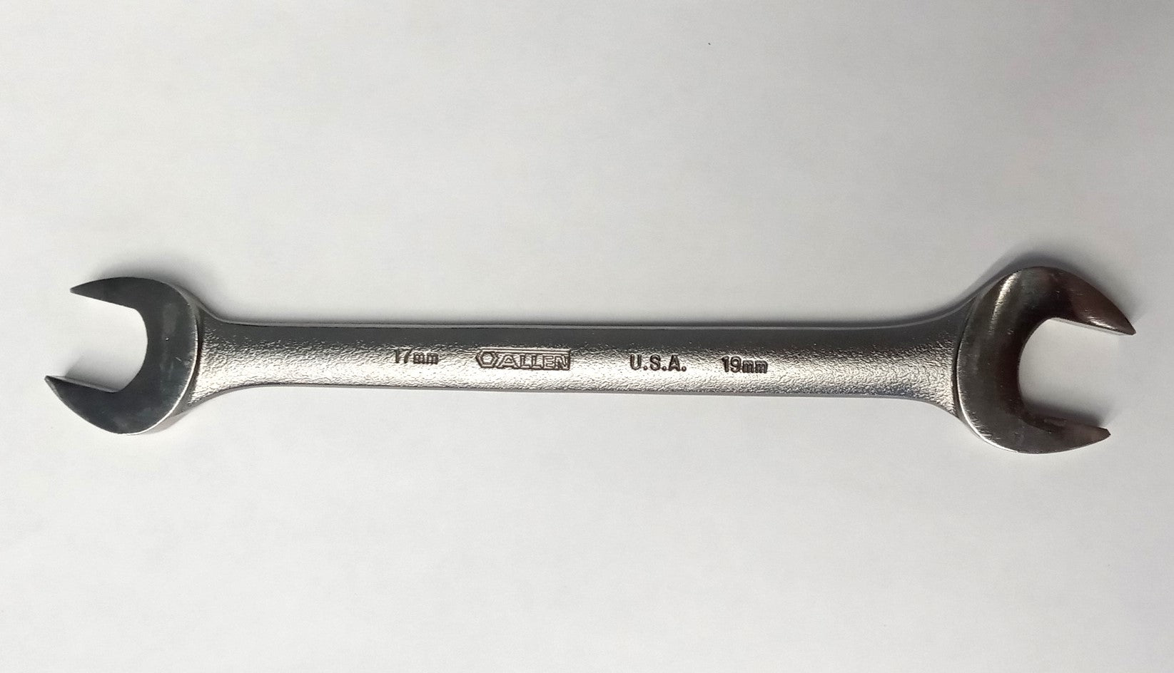 Allen 17mm to 19mm Open End Wrench USA 21117