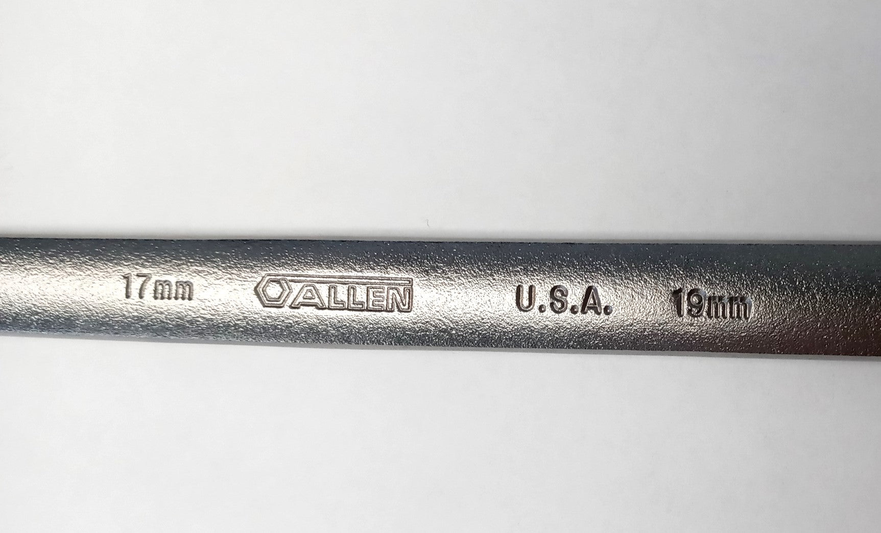 Allen 17mm to 19mm Open End Wrench USA 21117