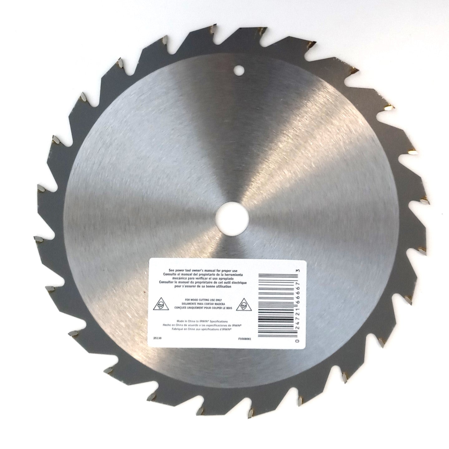Irwin Classic 25130/15130 7-1/4" x 24T Framing/Ripping Circular Saw Blade