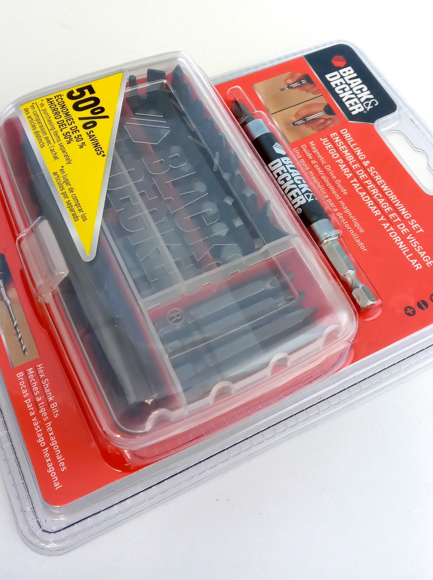 Black & Decker 51-252D 52 Piece Drilling & Screwdriving Set Magnetic Drive Guide