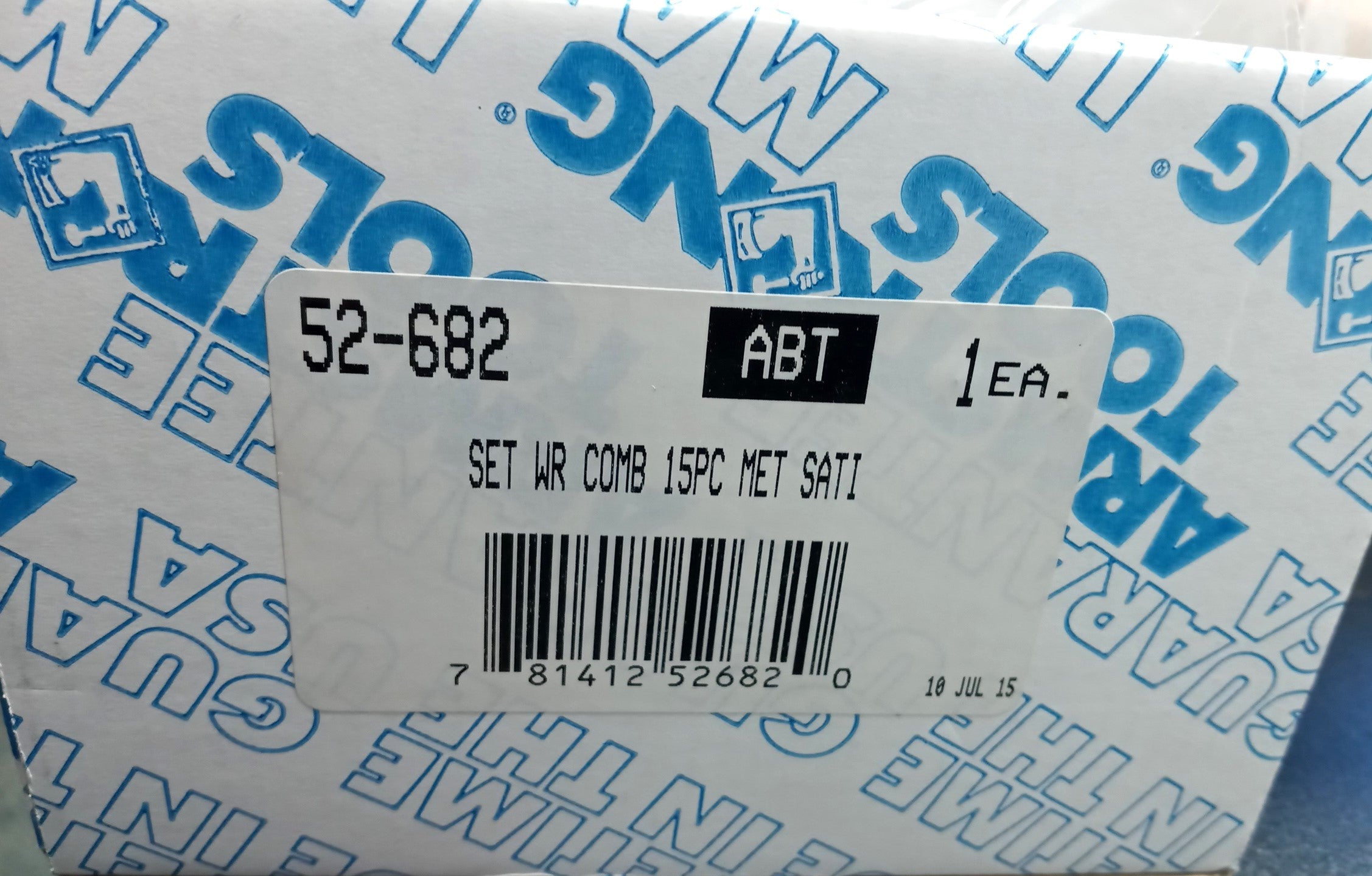 Armstrong 15pc Long Combination Wrench Set, Metric 12pt Satin Finish USA 52-682