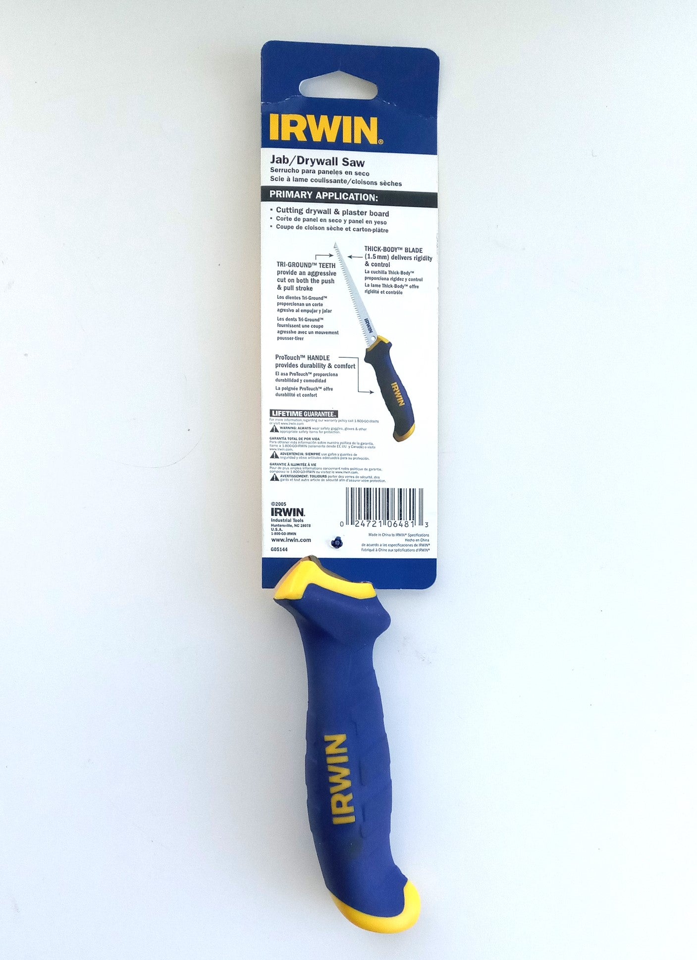 Irwin 6-1/2" 9Pt-Teeth Jab / Drywall Saw (Carded) 2014100