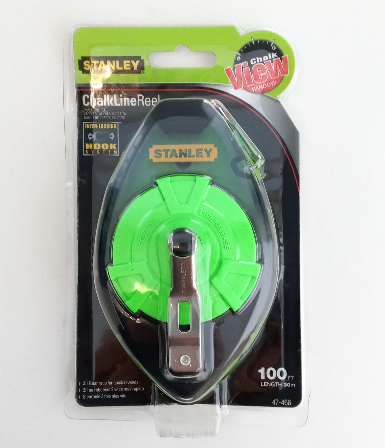 Stanley 47-466 100-ft Plastic Chalk Reel