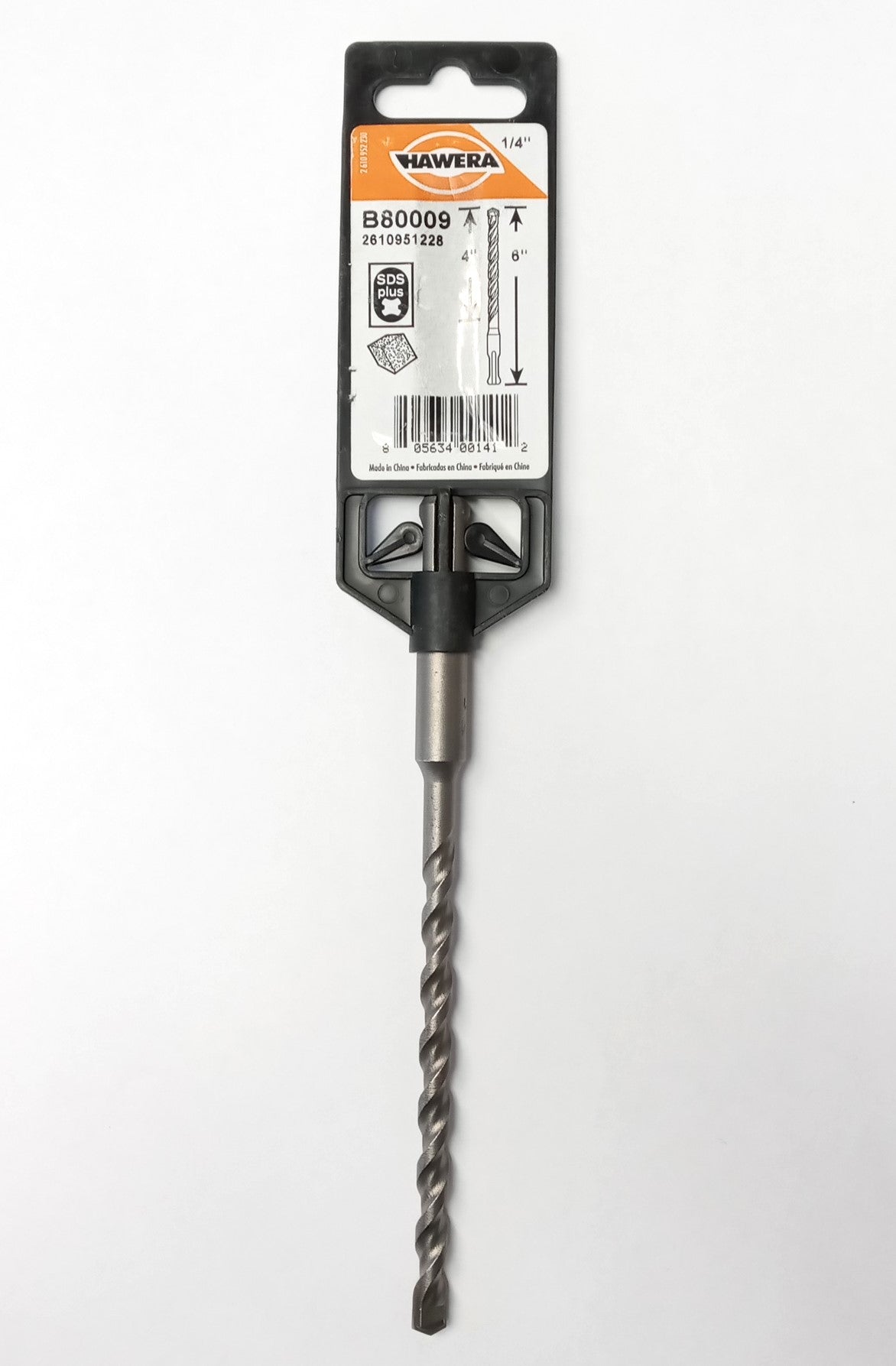 Hawera Hammer Drill Bit 1/4" x 6" SDS Plus B80009