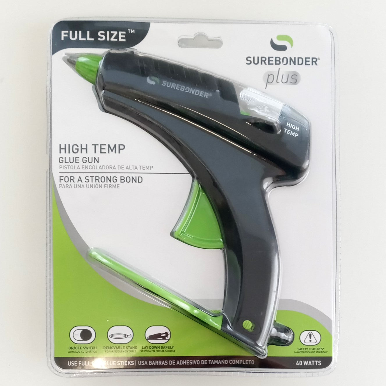 SUREBONDER Plus High Temp Full Size Detail Glue Gun With Stand 40 Watts H-270F