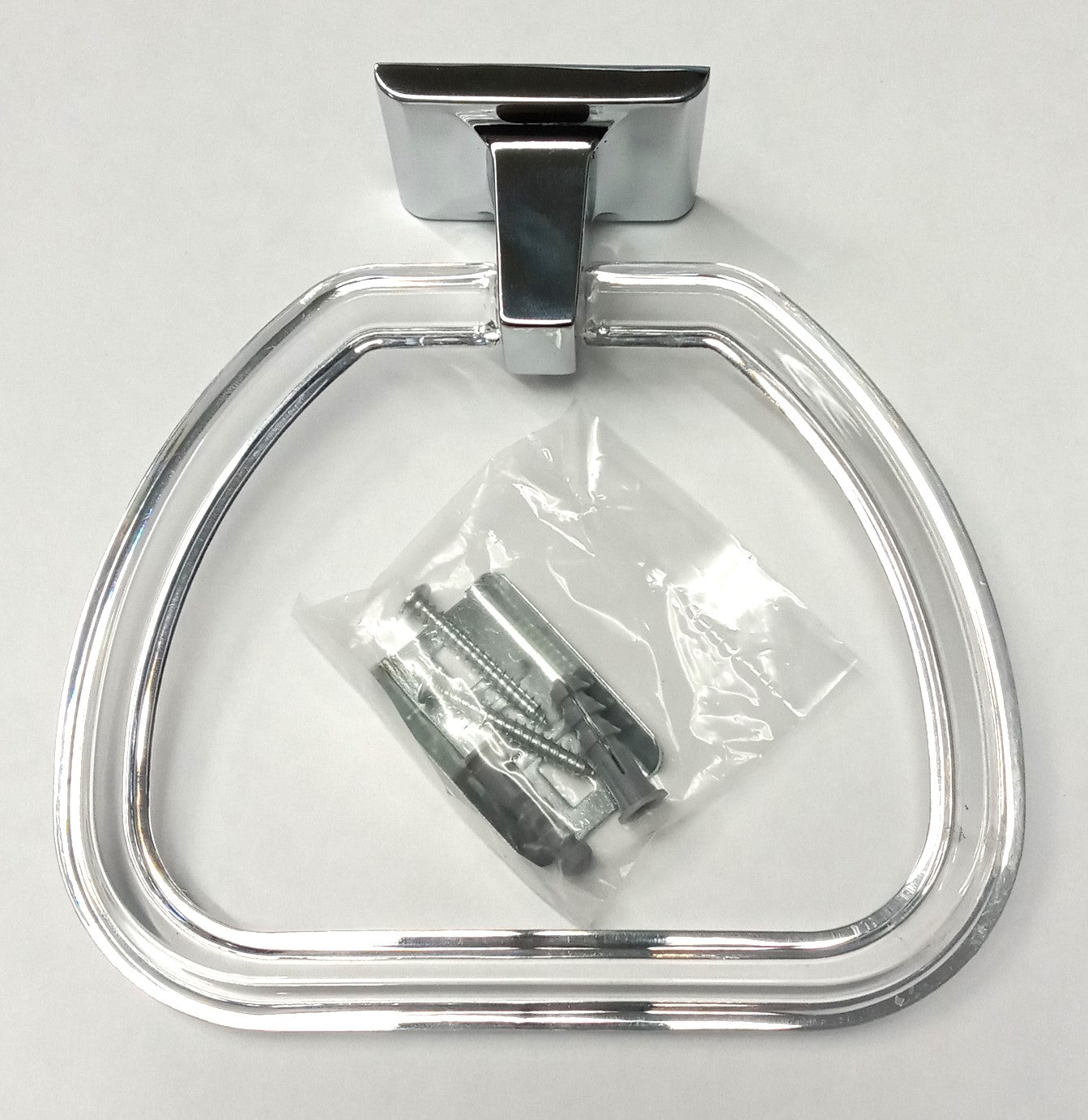 Taymor 01-9403 Sunglow Lucite Towel Ring Chrome