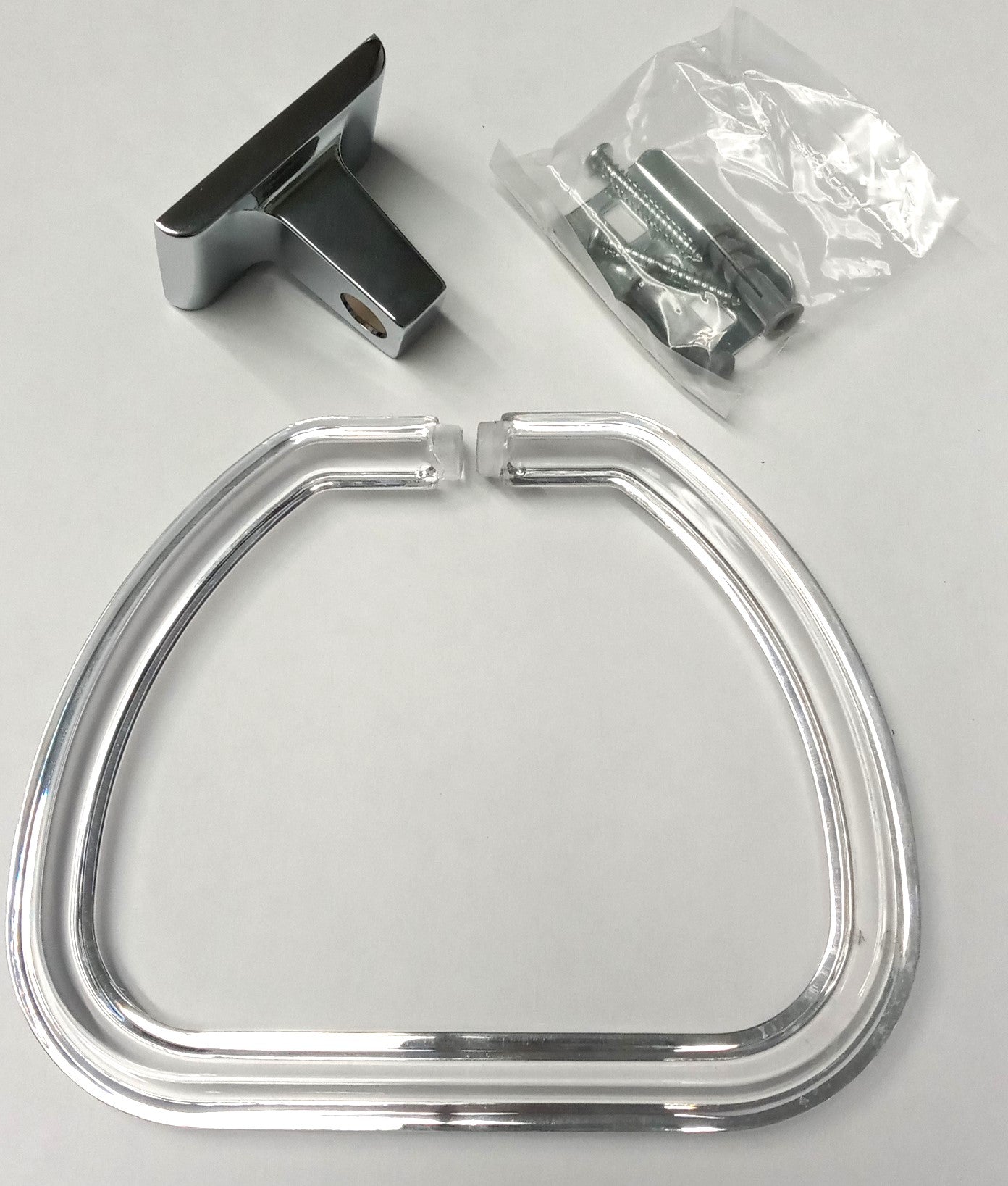Taymor 01-9403 Sunglow Lucite Towel Ring Chrome