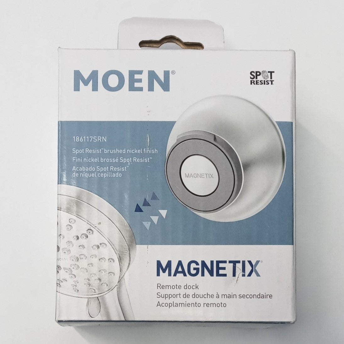 Moen Magnetix Remote Dock Magnetic Shower Bath Docking BRUSHED NICKEL 186117SRN
