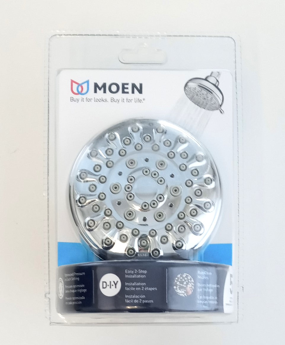 Moen Banbury White 5 Function Wallmount Showerhead 23045W