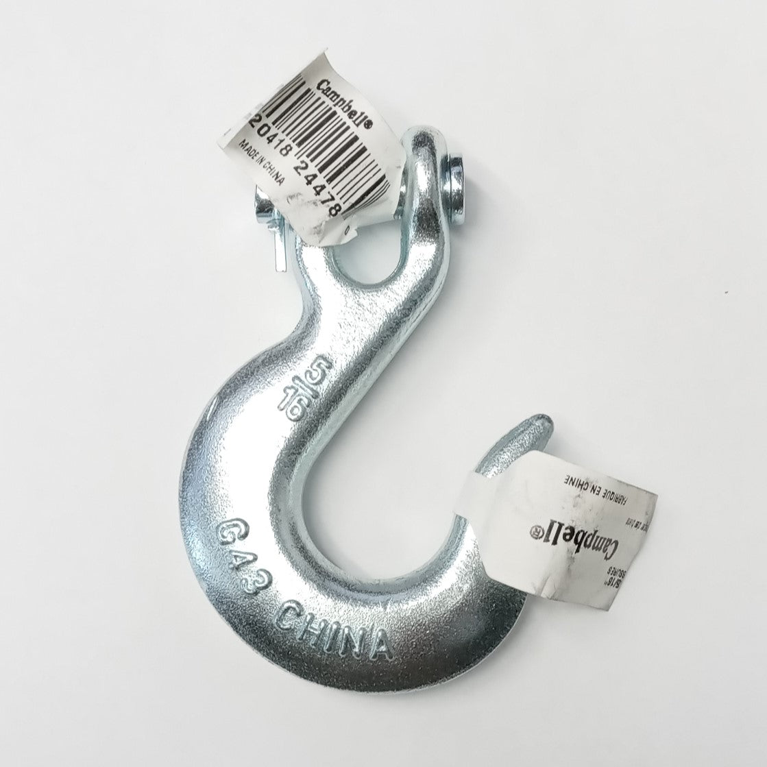 Campbell T9401524FR 5/16" Forged Steel 3900 lb. Clevis Slip Hook Grade 43