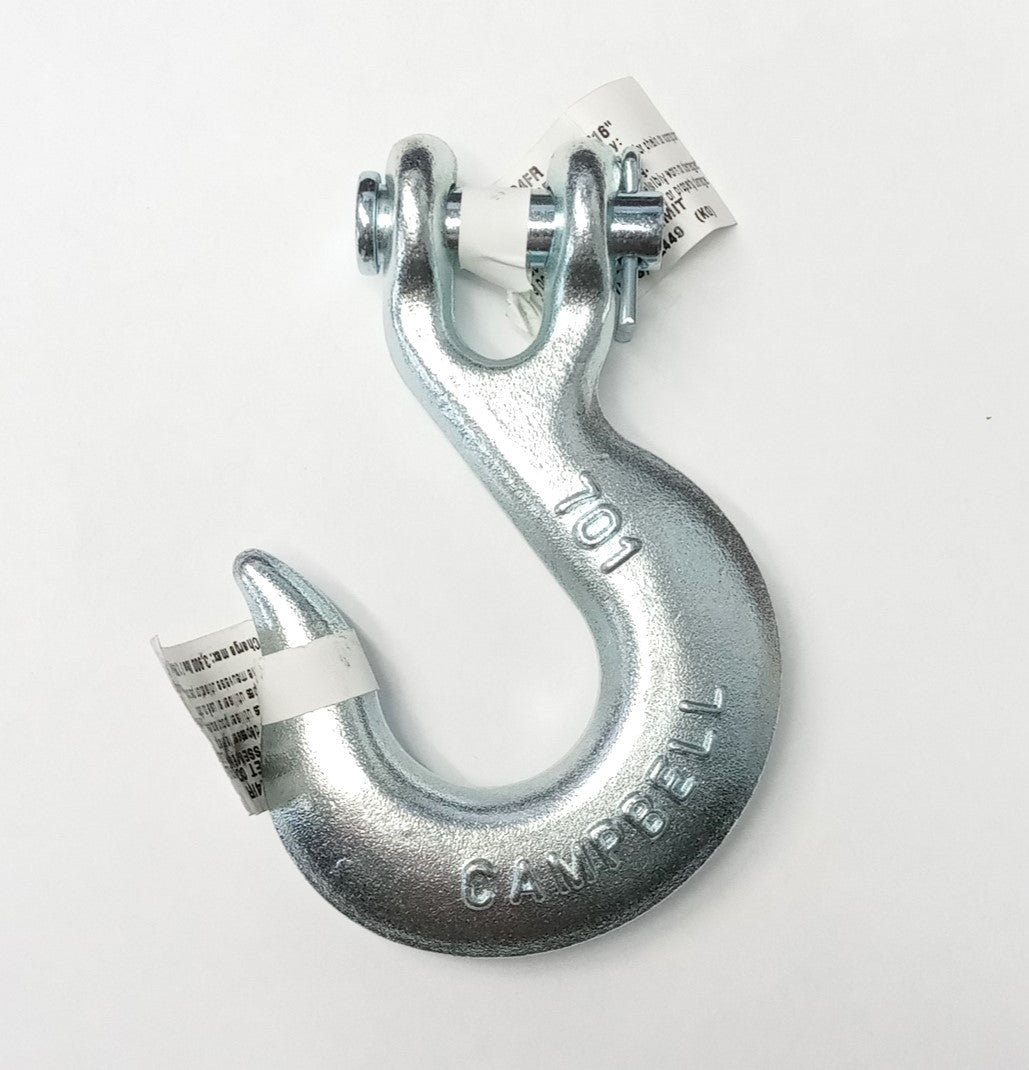 Campbell T9401524FR 5/16" Forged Steel 3900 lb. Clevis Slip Hook Grade 43