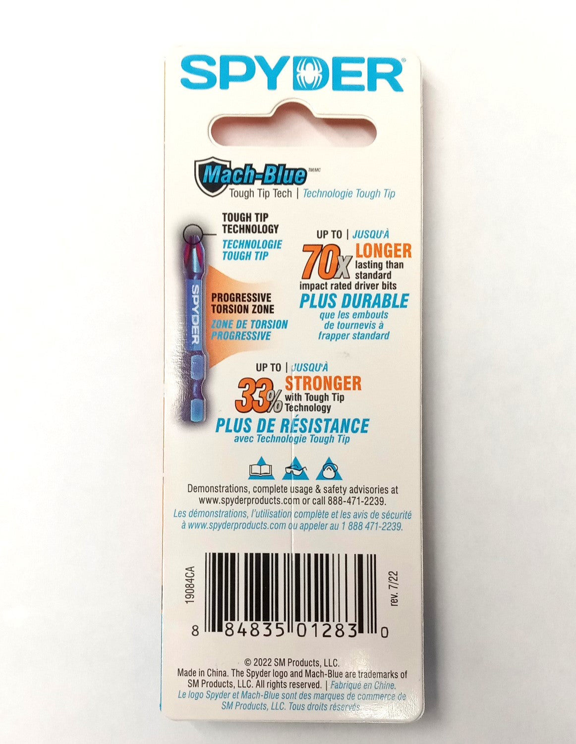 Spyder 1-Inch PH2 Impact Driver Bit (10-Pcs.) 19084