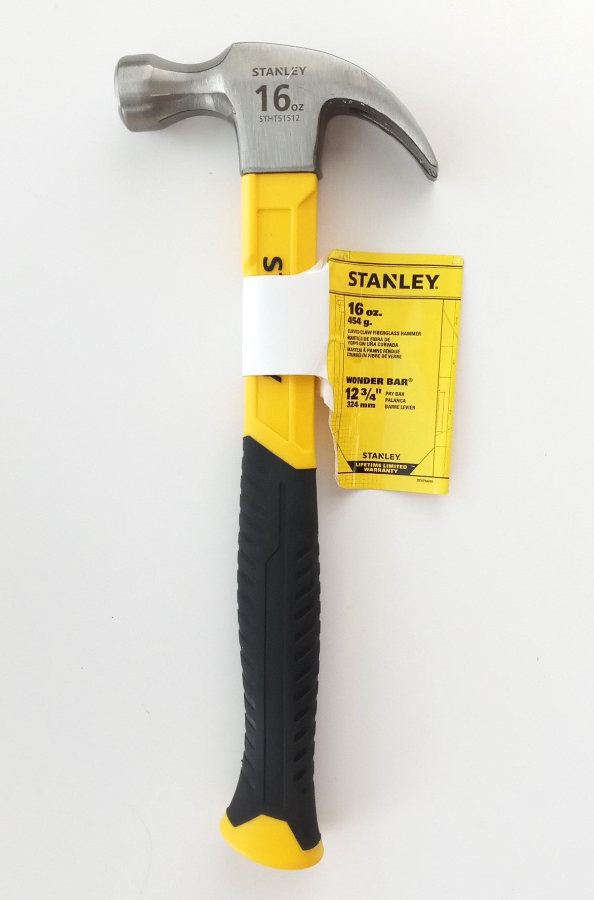 Stanley 16oz Curved Claw Fiberglass Hammer STHT54245