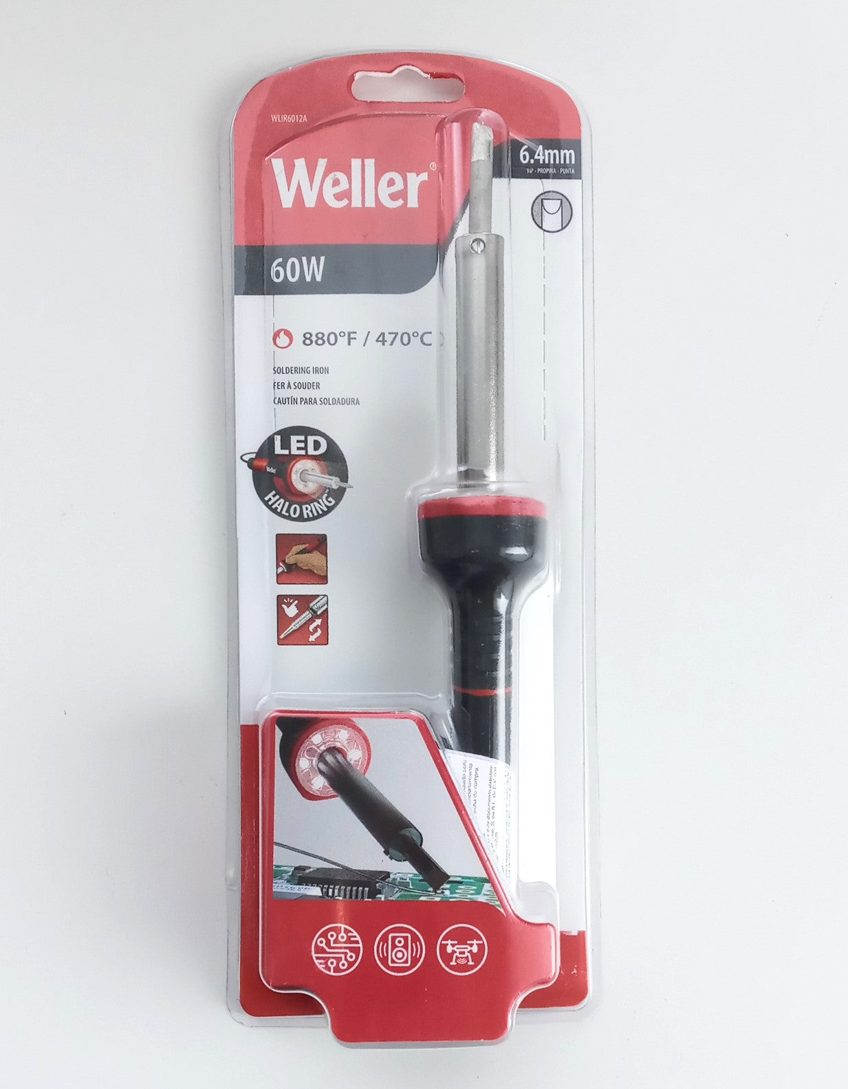 Weller Soldering Iron with LED Halo Ring for Precision Control WLIR6012A