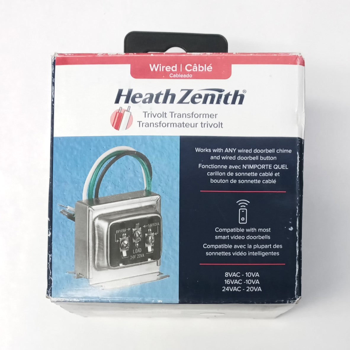 Heath Zenith Wired Trivolt Transformer for Doorbell Chime 18000070
