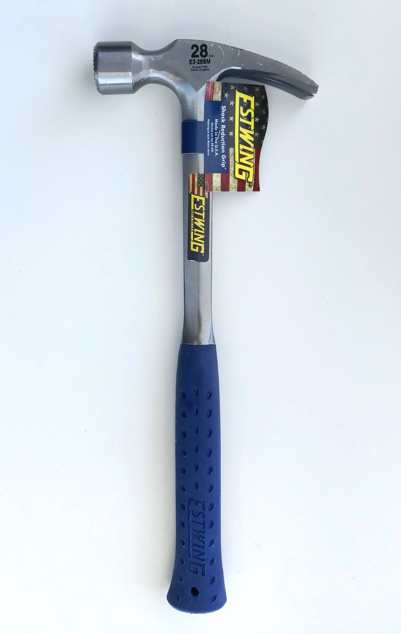 Estwing 28oz Milled Face Framing Hammer Shock Reduction Grip E3‑28SM